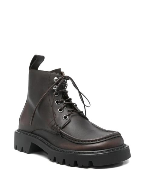 LOEWE lace-up zip-fastening boots - Brown - zdjęcie produktu nr 2