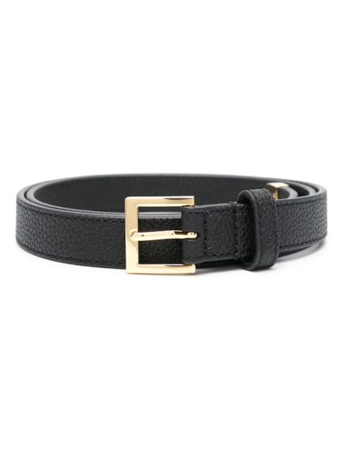 Lauren Ralph Lauren logo-engraved leather belt - Black - zdjęcie produktu nr 1