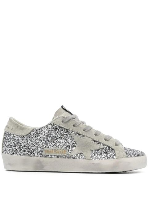 Golden Goose Super-Star glitter sneakers - Silver - zdjęcie produktu nr 1
