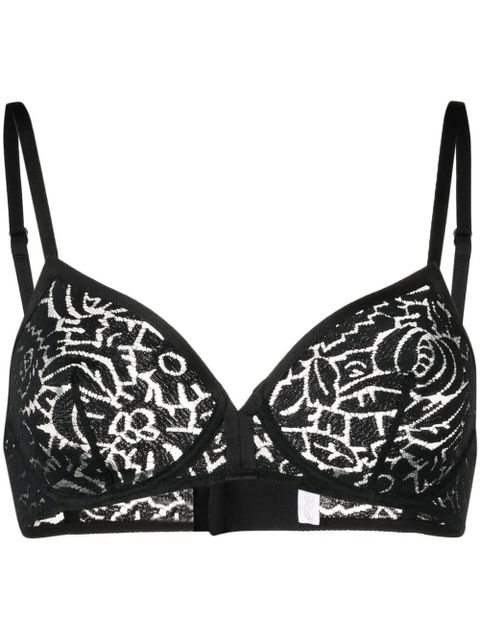 ERES floral lace-detail bra - Black - zdjęcie produktu nr 1