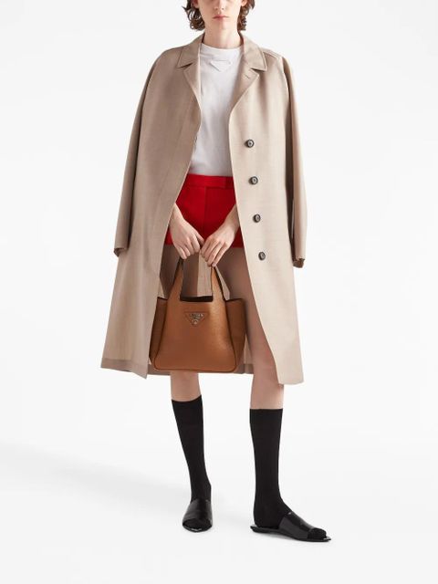 Prada triangle-logo jersey T-shirt - White - zdjęcie produktu nr 2