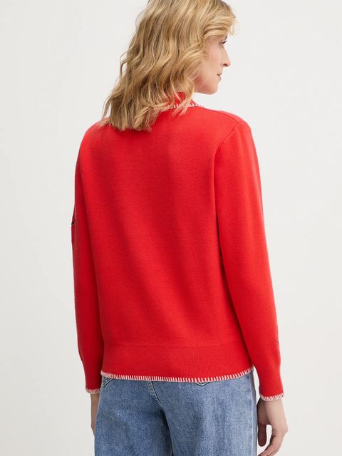 Never Fully Dressed kardigan Mystcial damski kolor czerwony NFDKN752