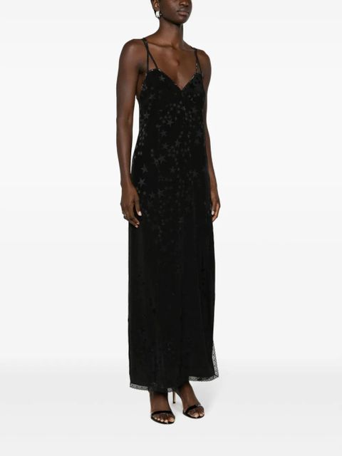 Zadig&Voltaire Rohal star-jacquard silk dress - Black