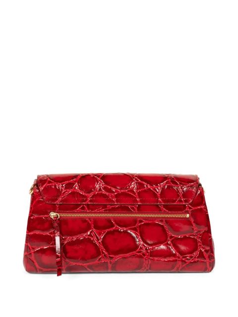 DRIES VAN NOTEN buckle leather shoulder bag - Red
