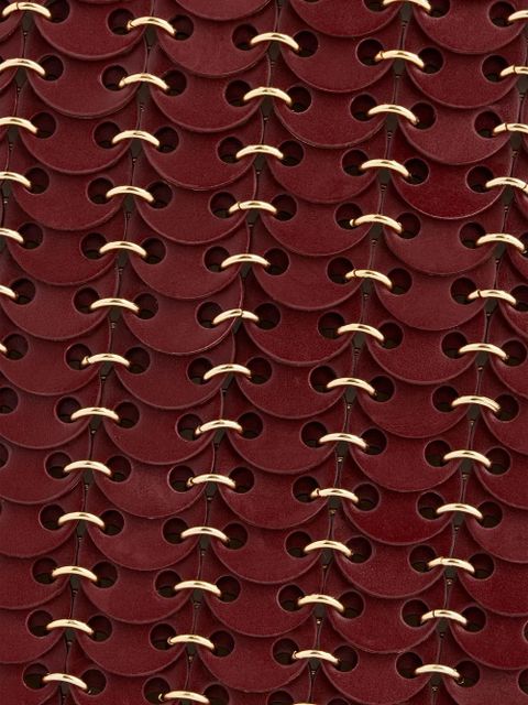 Rabanne 1969 Flip iconic discs shoulder bag - Red