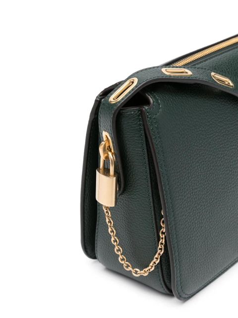 Mulberry small Billie logo-patch crossbody bag - Green