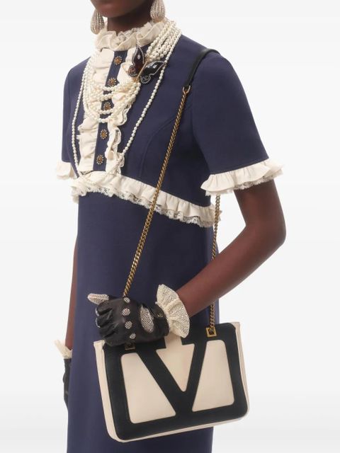 Valentino Garavani mini Crepe Couture wool dress - Blue