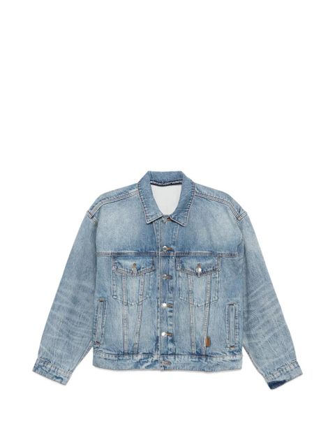 Alexander Wang logo distressed jacket - Blue - zdjęcie produktu nr 1