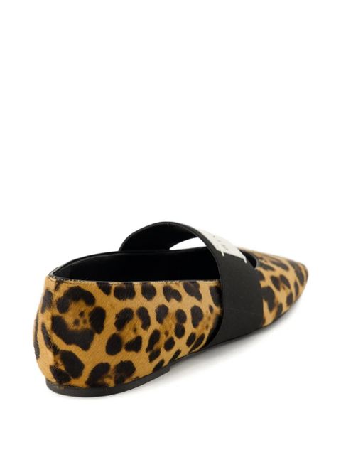 Givenchy leopard ballet flats - Brown