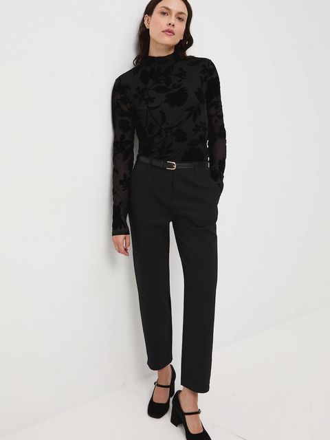 Medicine spodnie damskie kolor czarny - zdjęcie produktu nr 2