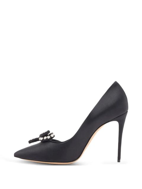 Casadei Judith Julia crystal-embellished pumps - Black