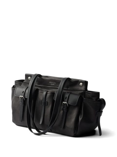 Prada large Route tote bag - Black