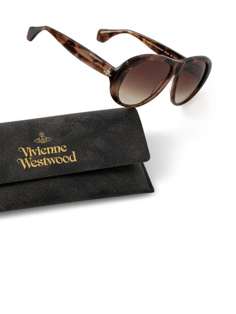 Vivienne Westwood tortoiseshell round-frame sunglasses - Brown