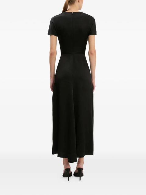Victoria Beckham Blaire gathered midi dress - Black