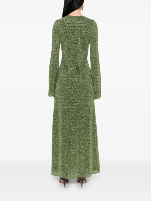 Oséree V-neck ring maxi dress - Green
