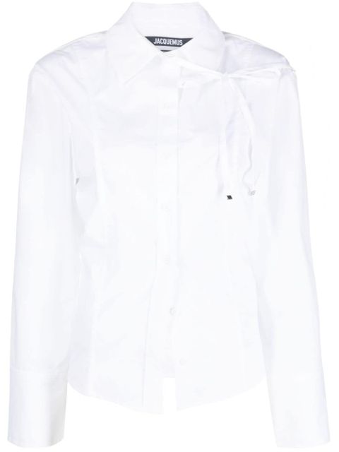 Jacquemus La Chemise Ruban cotton shirt - White - zdjęcie produktu nr 1