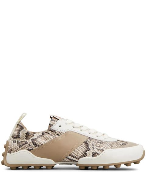 Tod's snake-print leather sneakers - Neutrals - zdjęcie produktu nr 1