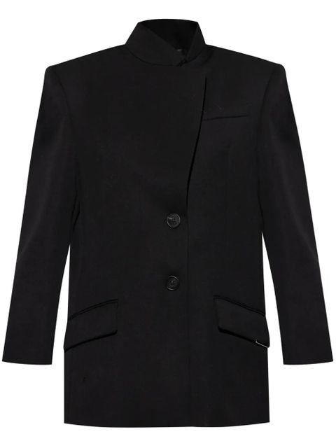 The Attico wool gabardine blazer - Black - zdjęcie produktu nr 1