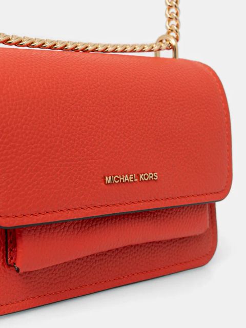 MICHAEL Michael Kors torebka skórzana kolor czerwony 32T4GC7C1T