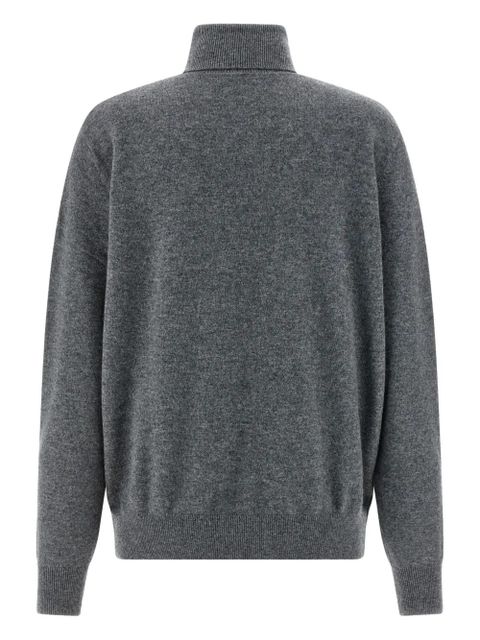 ENTIRE STUDIOS Concrete turned-up high-neck sweater - Grey