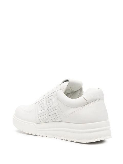 Givenchy White G4 Leather Low-Top Sneakers
