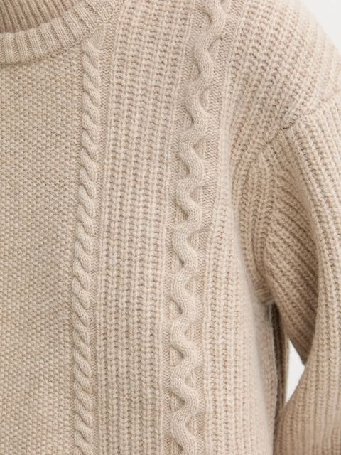 G-Star sweter wełniany 0 damski kolor beżowy ciepły z golfem D27730.D770