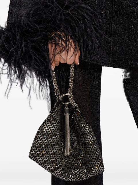 Jimmy Choo Callie crystal-embellished clutch bag - Black - zdjęcie produktu nr 2