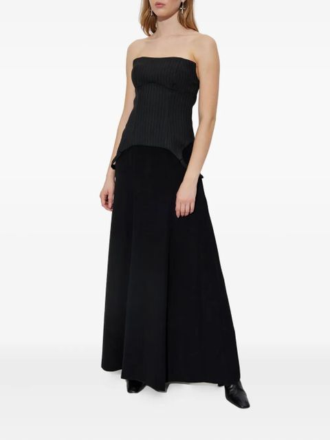 MISBHV pinstripe-panel dress - Black - zdjęcie produktu nr 2