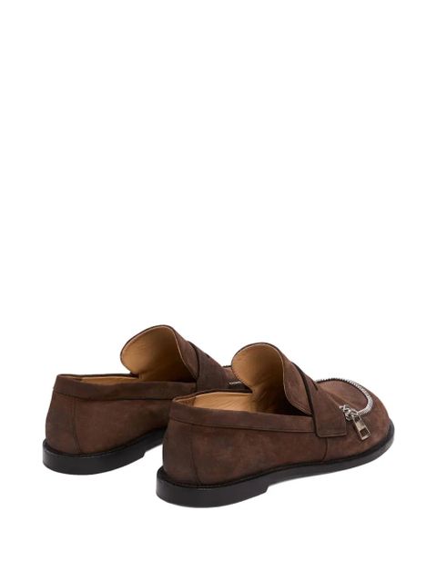 JW Anderson suede biker loafers - Brown