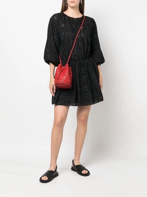 DRAGON DIFFUSION Pompom Double Jump bucket bag - Red - zdjęcie produktu nr 2