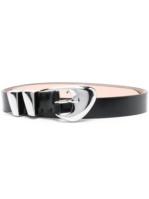 BY FAR moore patent leather belt - Black - zdjęcie produktu nr 1