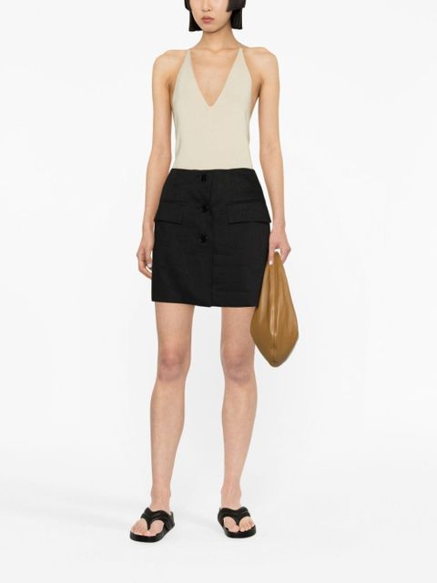 TOTEME knitted wool-blend tank top - Neutrals - zdjęcie produktu nr 2