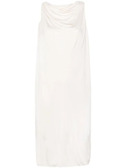 Lanvin brooch-detail midi dress - Neutrals - zdjęcie produktu nr 1