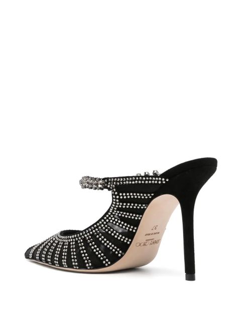 Jimmy Choo 100mm Bing mules - Black - zdjęcie produktu nr 2