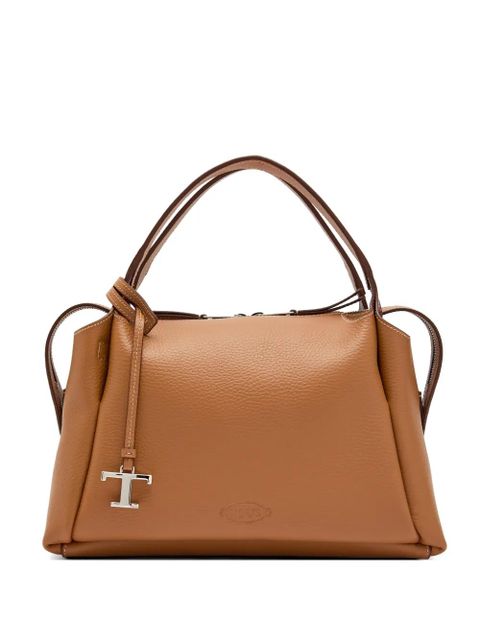 Tod's T-Timeless pebbled shoulder bag - Neutrals - zdjęcie produktu nr 1