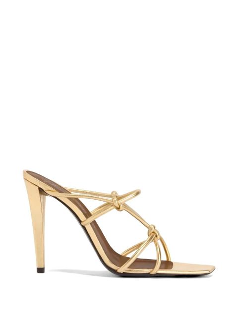 Giuseppe Zanotti knotted 90mm sandals - Gold - zdjęcie produktu nr 1