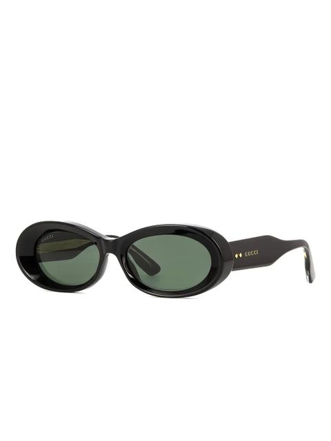 Gucci Eyewear oval-frame sunglasses - Black - zdjęcie produktu nr 2