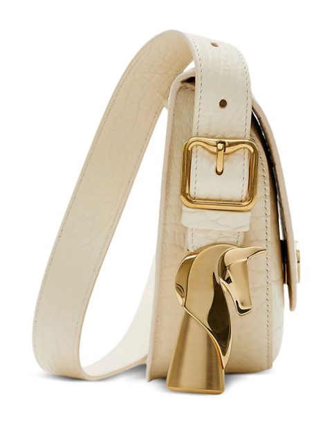 Burberry leather crossbody saddle bag - Neutrals