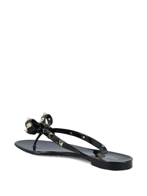 Valentino Garavani rockstud bow-detai sandals - Black