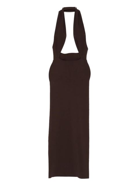 Christopher Esber Slope halter-neck maxi dress - Brown