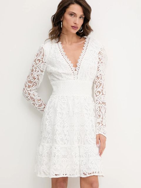 Morgan sukienka kolor biały mini rozkloszowana RLUCA - zdjęcie produktu nr 1