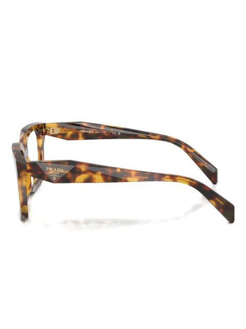 Prada Eyewear square-frame tortoiseshell glasses - Brown
