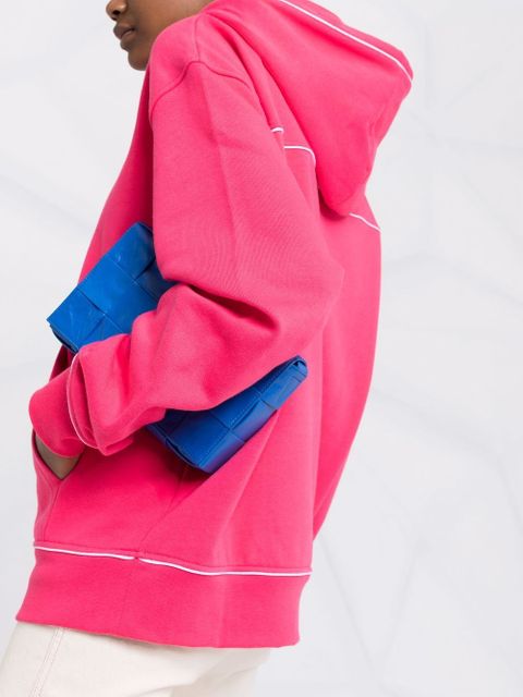 Jacquemus logo wave print hoodie - Pink