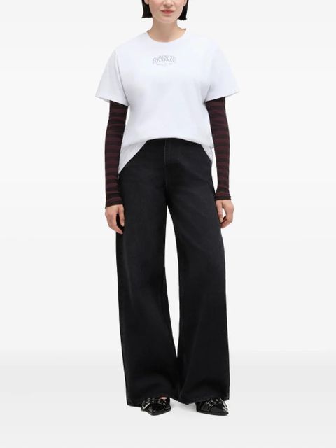 GANNI five-pockets jeans - Black