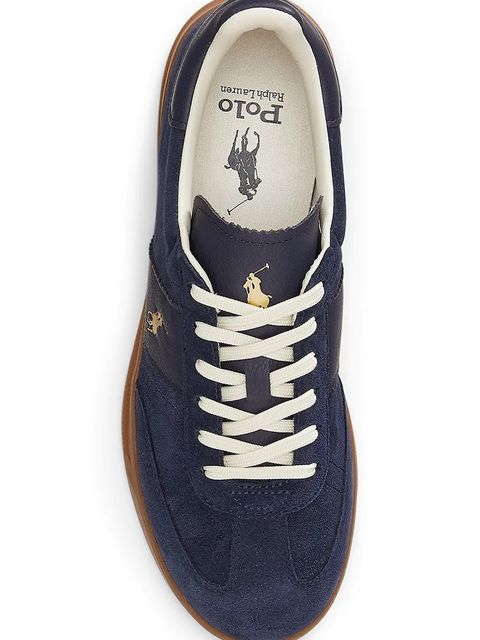 Polo Ralph Lauren sneakersy skórzane Hrt Aera Pp kolor granatowy 809973707002