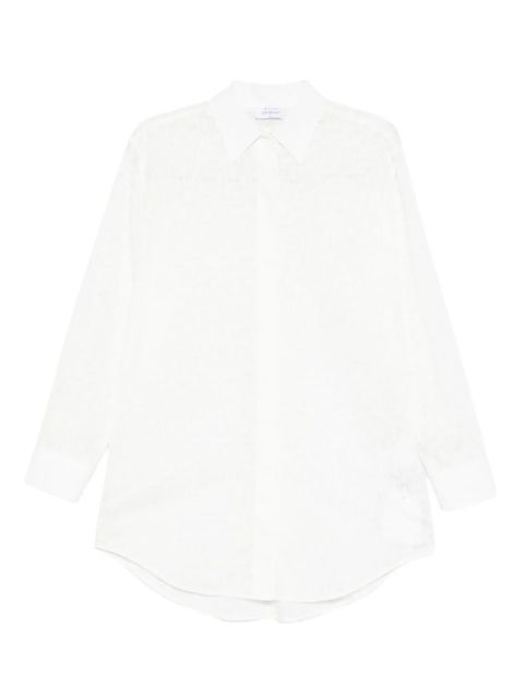 Off-White patterned shirt - 0118 WHITE - zdjęcie produktu nr 1
