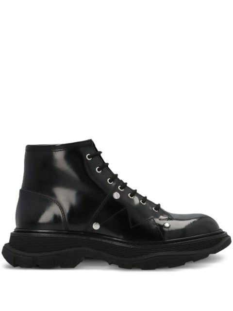 Alexander McQueen leather ankle boots - Black - zdjęcie produktu nr 1