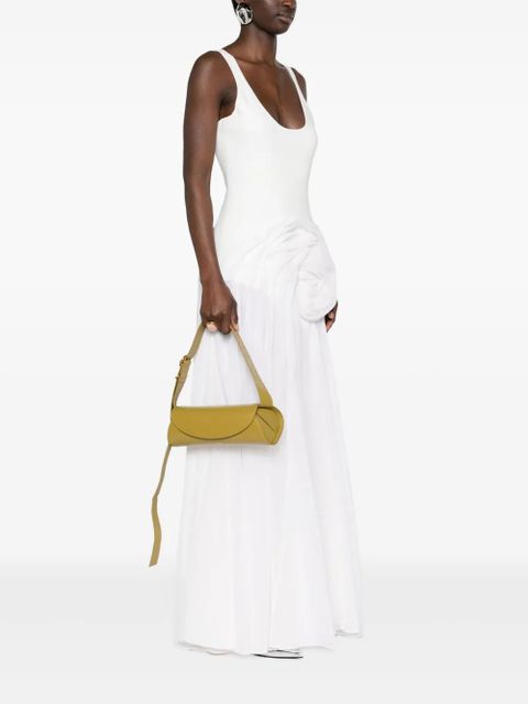 Jil Sander mini Cannolo leather shoulder bag - Green