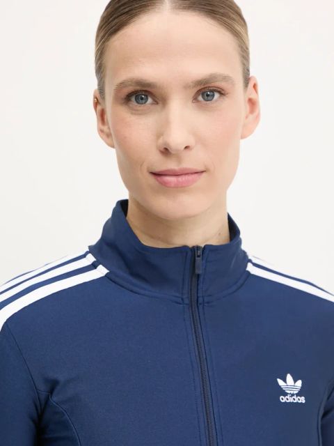 adidas Originals bluza 3-Stripes damska kolor granatowy z aplikacją JD5023
