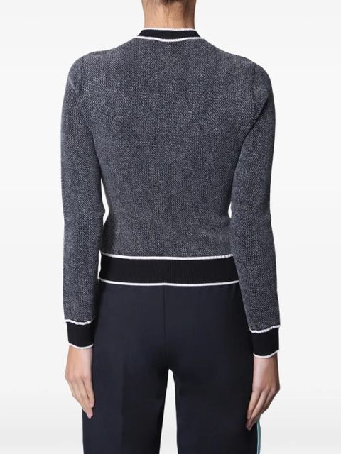 Off-White knitted cropped sweater - Grey